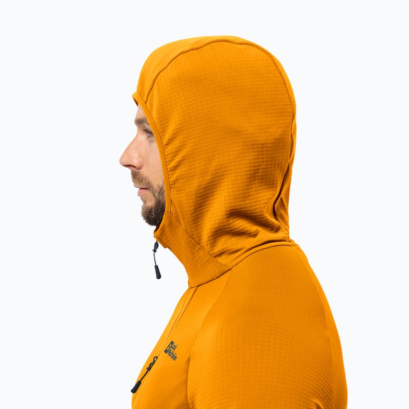 Pánská fleecová mikina Jack Wolfskin Kolbenberg Hooded Fz safflower 3