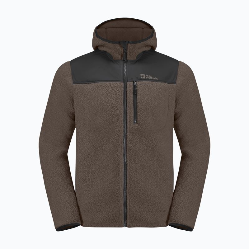 Pánská fleecová mikina Jack Wolfskin Kammweg Pile Fz cold coffee 7