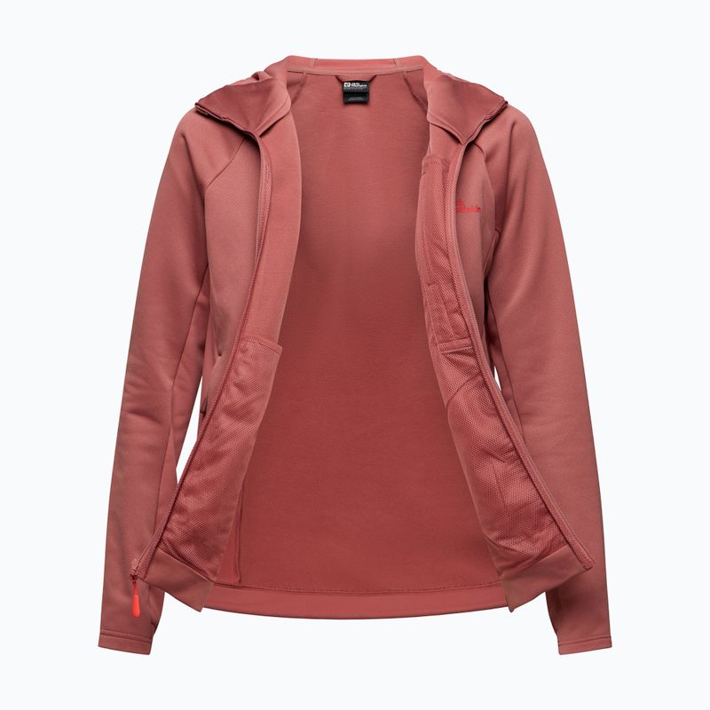 Dámská fleecová mikina Jack Wolfskin Alpgrat mineral red 7