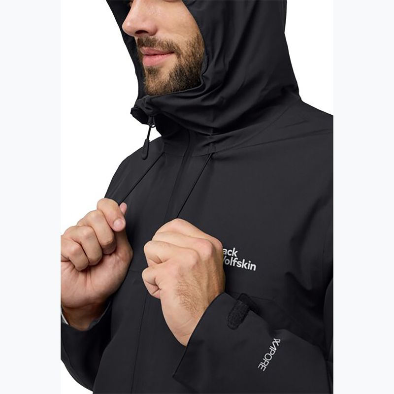 Pánská péřová bunda Jack Wolfskin Wisper Ins black 4