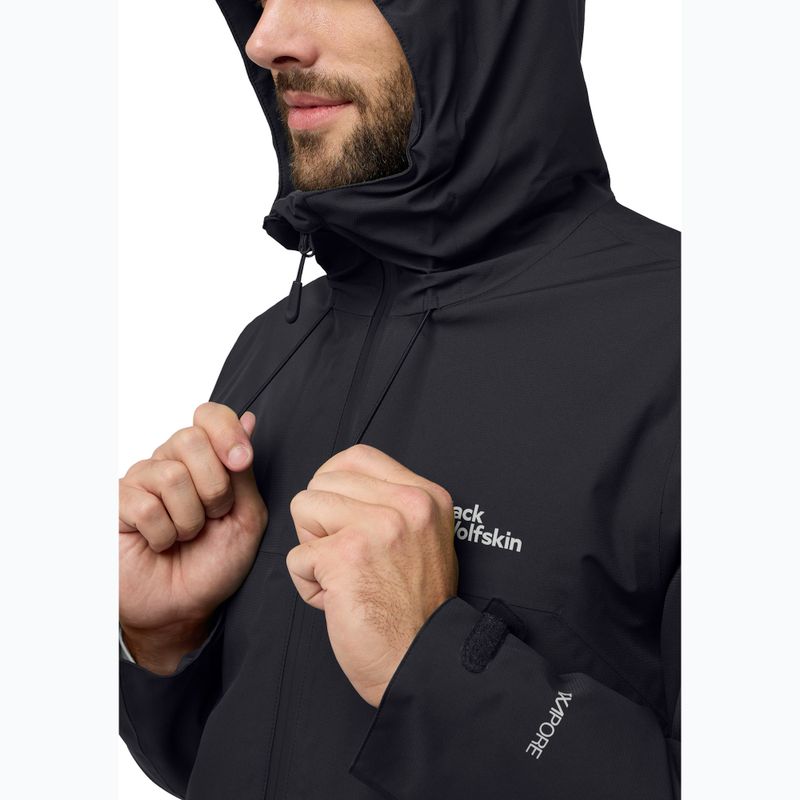 Pánská péřová bunda Jack Wolfskin Wisper Ins black 4