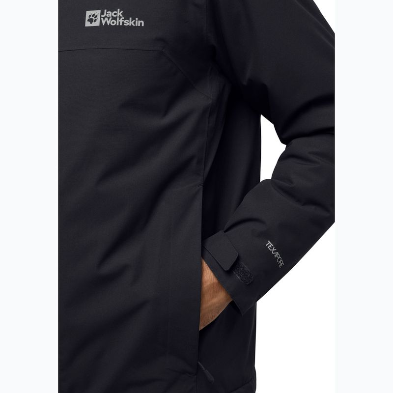Pánská péřová bunda Jack Wolfskin Wisper Ins black 6