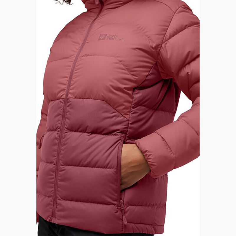 Dámská péřová bunda Jack Wolfskin Ather Down Hoody red ochre 3