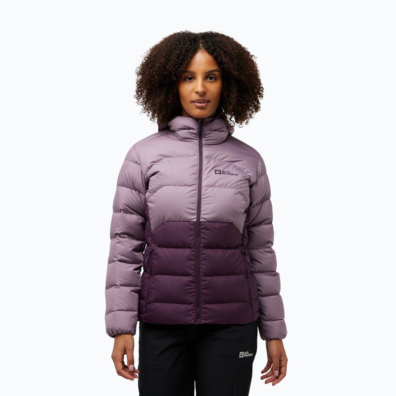 Dámská péřová bunda Jack Wolfskin Ather Down Hoody midnight plum