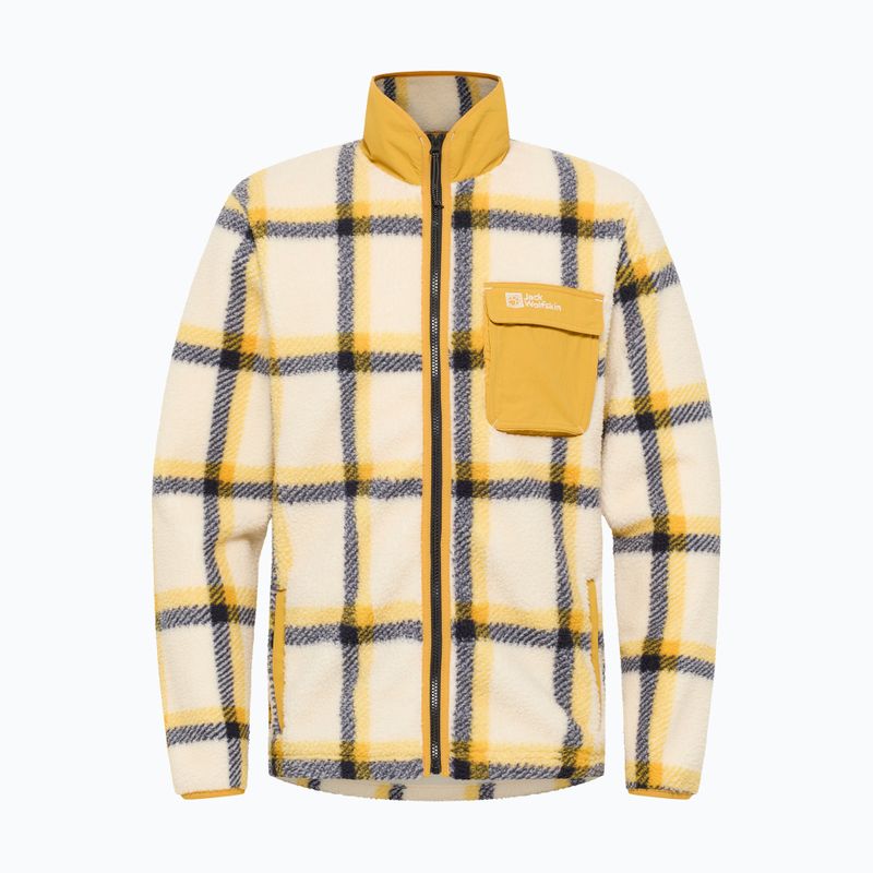 Pánská fleecová mikina Jack Wolfskin Felslicht Check panna cotta 6