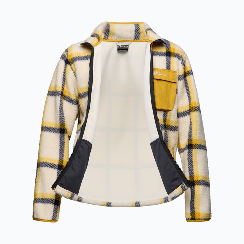 Pánská fleecová mikina Jack Wolfskin Felslicht Check panna cotta 8