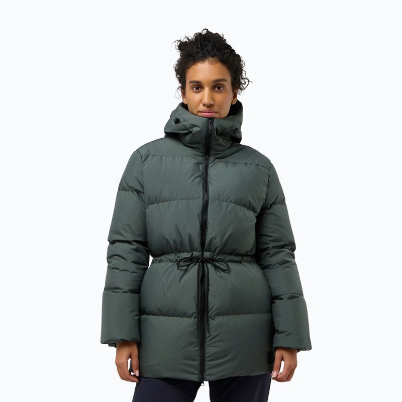 Dámská péřová bunda Jack Wolfskin Kirschallee slate green 3