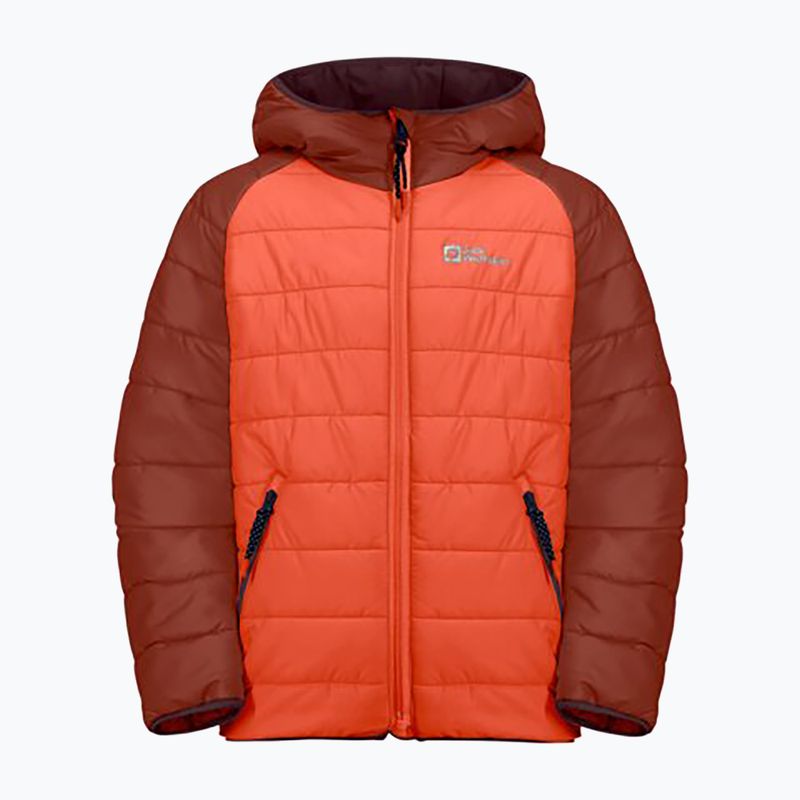 Dětská péřová bunda Jack Wolfskin Zenon coral orange 4