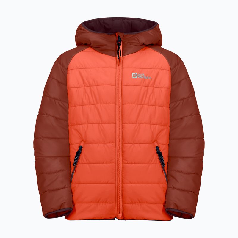 Dětská péřová bunda Jack Wolfskin Zenon coral orange 4