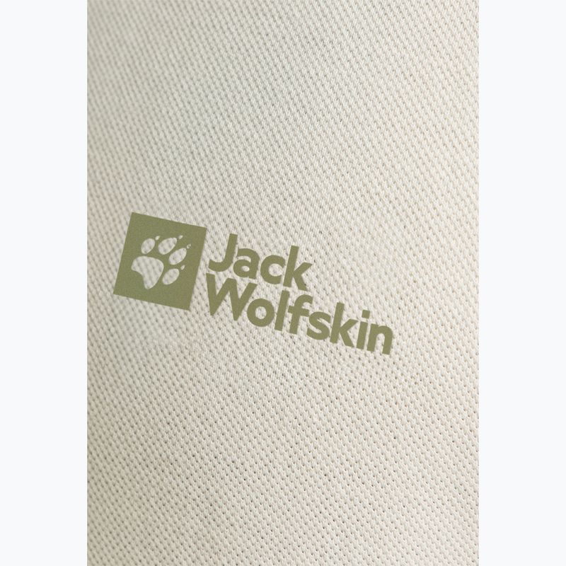 Pánské polo tričko Jack Wolfskin Essential cotton white 8