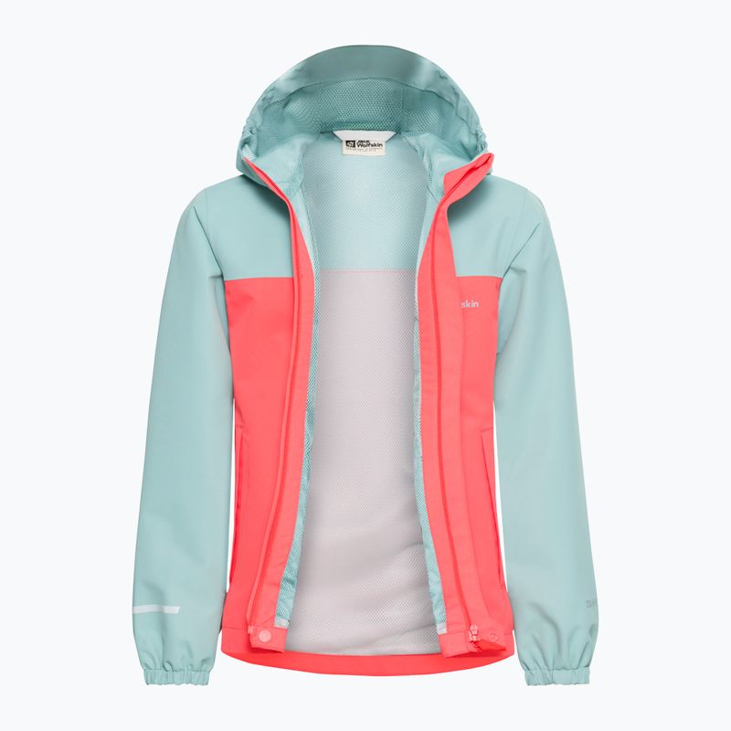 Dětská bunda do deště Jack Wolfskin Tucan sunset coral 7