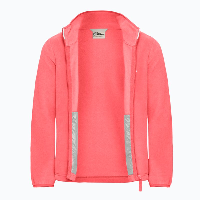 Dětská fleecová mikina Jack Wolfskin Taunus sunset coral 3