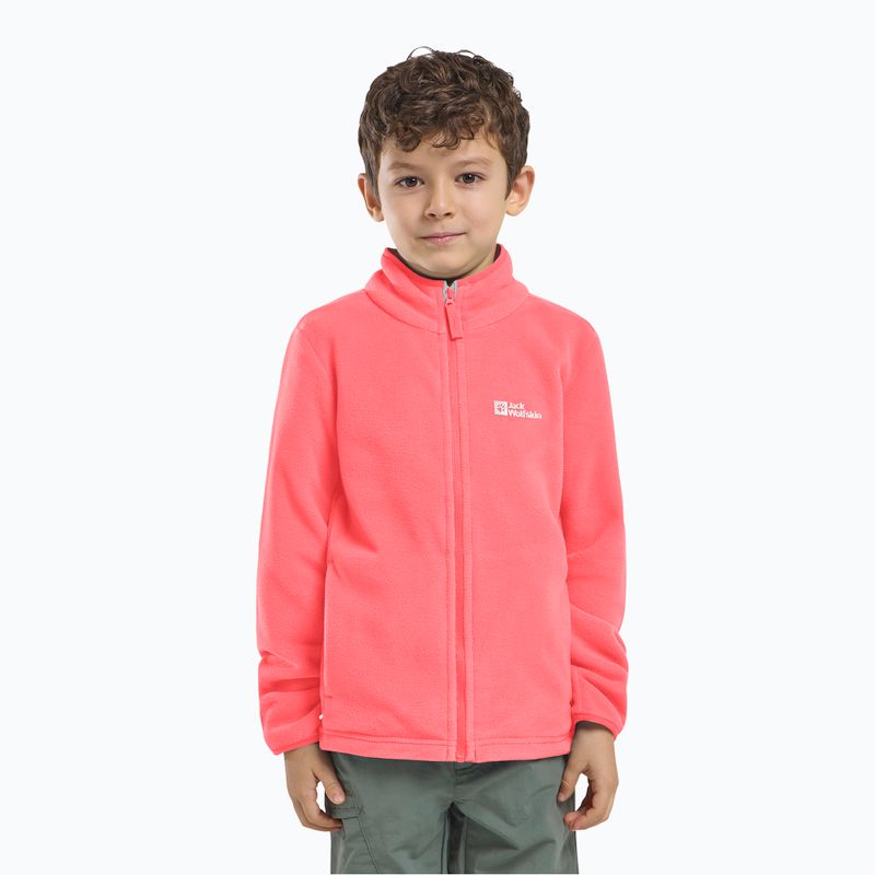 Dětská fleecová mikina Jack Wolfskin Taunus sunset coral 7