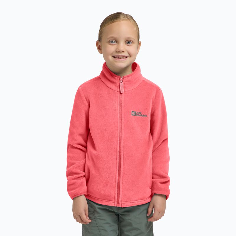Dětská fleecová mikina Jack Wolfskin Taunus sunset coral 12