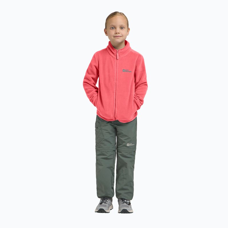 Dětská fleecová mikina Jack Wolfskin Taunus sunset coral 13
