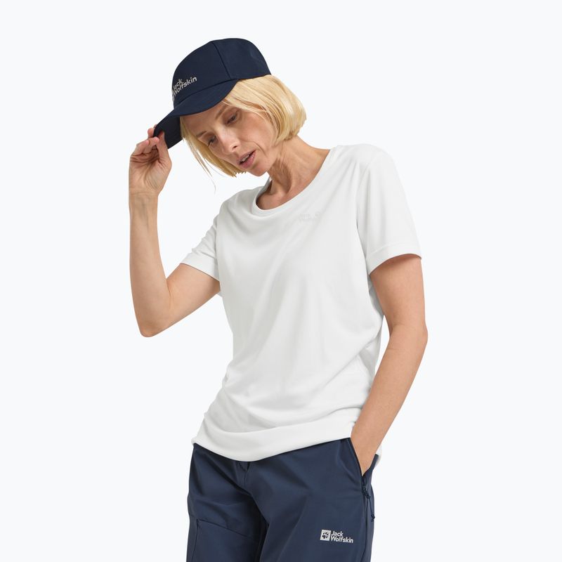 Dámské trekové tričko Jack Wolfskin Tech T stark white 4