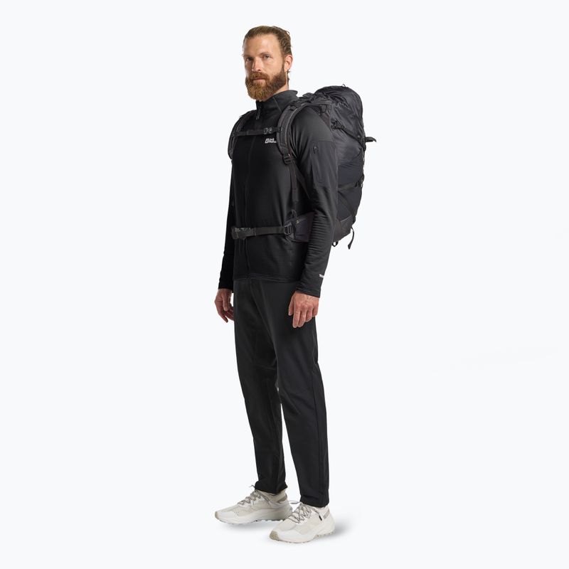 Pánská mikinaJack Wolfskin Prelight Full Zip black 2