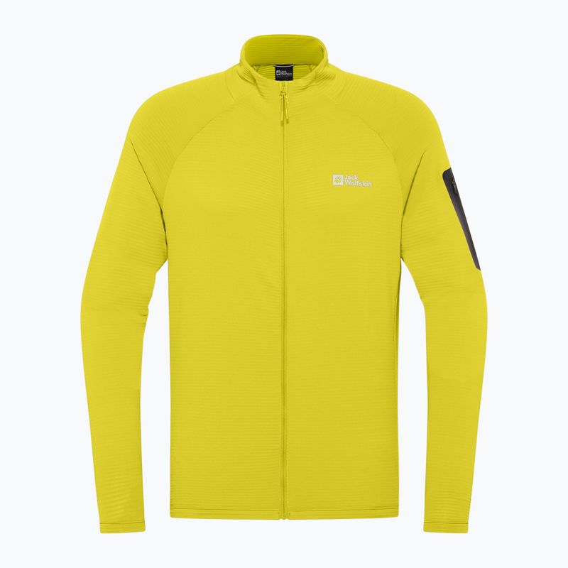 Pánská mikinaJack Wolfskin Prelight Full Zip chartreuse 7