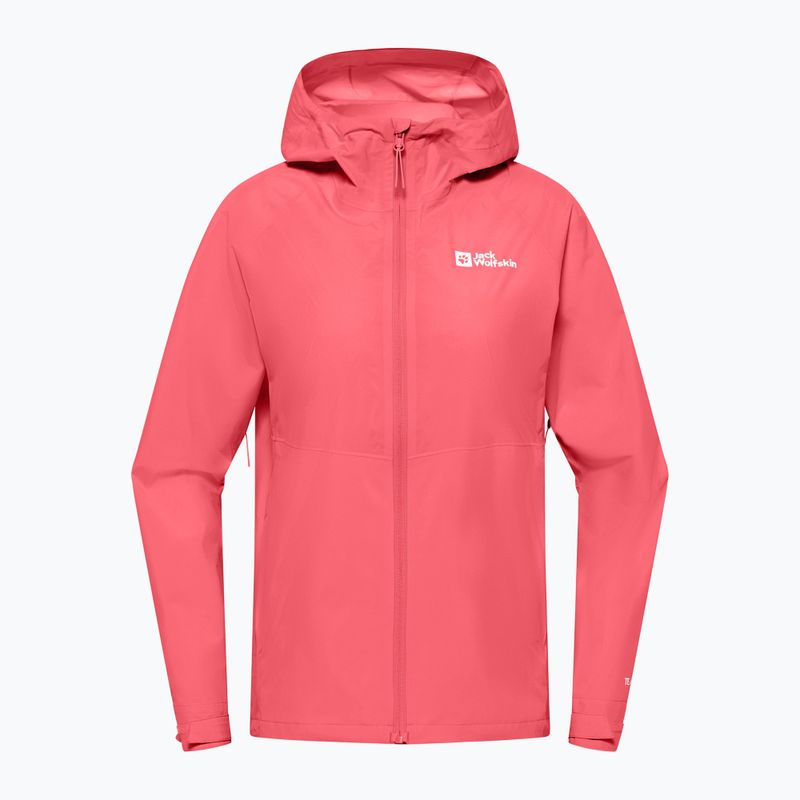 Dámská bunda do deště  Jack Wolfskin Prelight 2.5L LT sunset coral 7