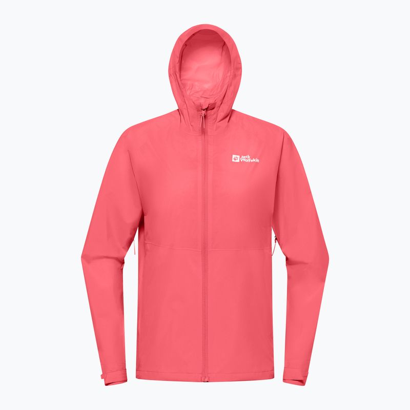 Dámská bunda do deště  Jack Wolfskin Prelight 2.5L LT sunset coral 8