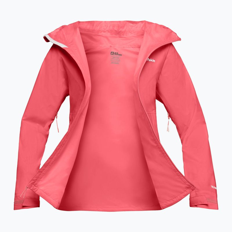 Dámská bunda do deště  Jack Wolfskin Prelight 2.5L LT sunset coral 10