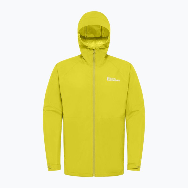 Pánská bunda do deště Jack Wolfskin Prelight 2.5L LT chartreuse 9