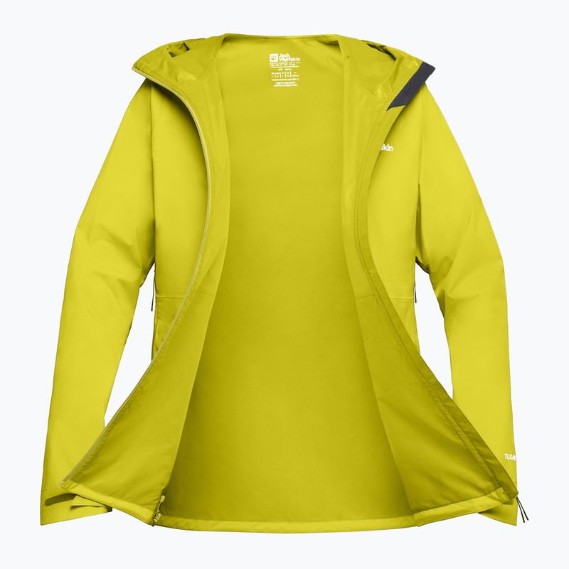Pánská bunda do deště Jack Wolfskin Prelight 2.5L LT chartreuse 11