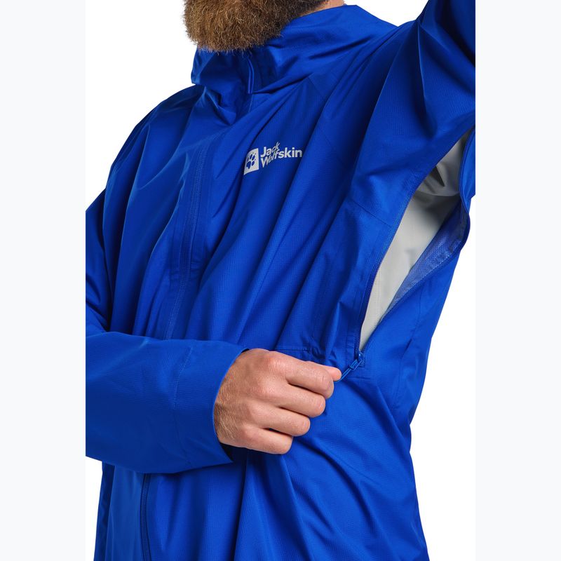 Pánská bunda do deště Jack Wolfskin Prelight 2.5L LT vibrant blue 5