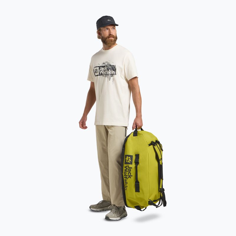 Pánské tričko Jack Wolfskin Jack Wolfskin Brand T wood cotton white 2