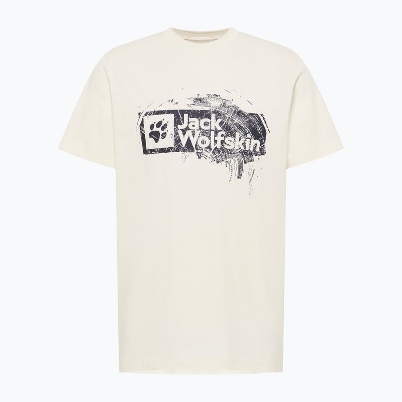 Pánské tričko Jack Wolfskin Jack Wolfskin Brand T wood cotton white 5