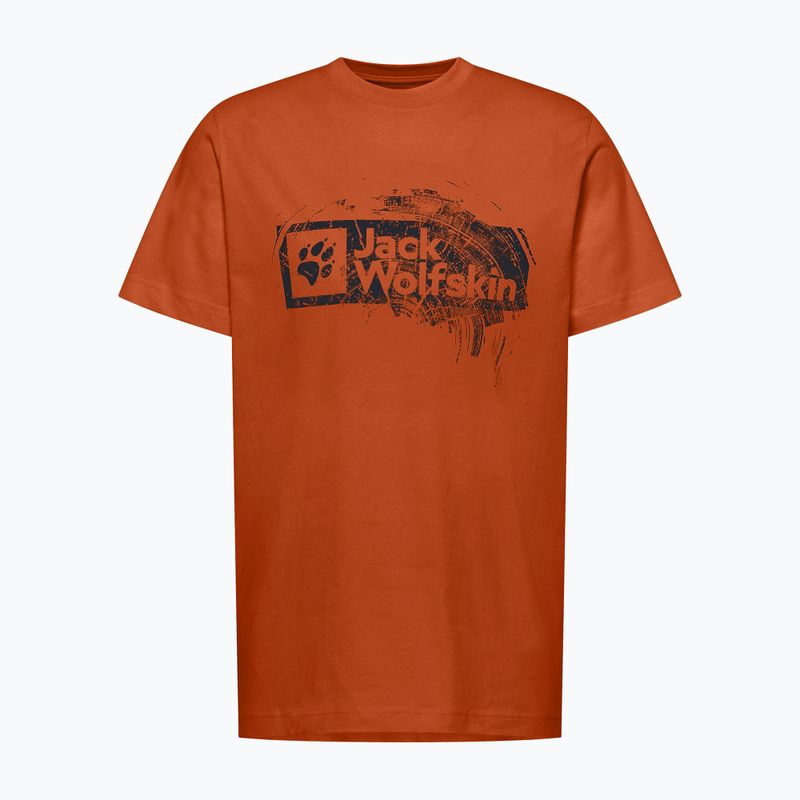 Pánské tričko Jack Wolfskin Jack Wolfskin Brand T burnt orange 5