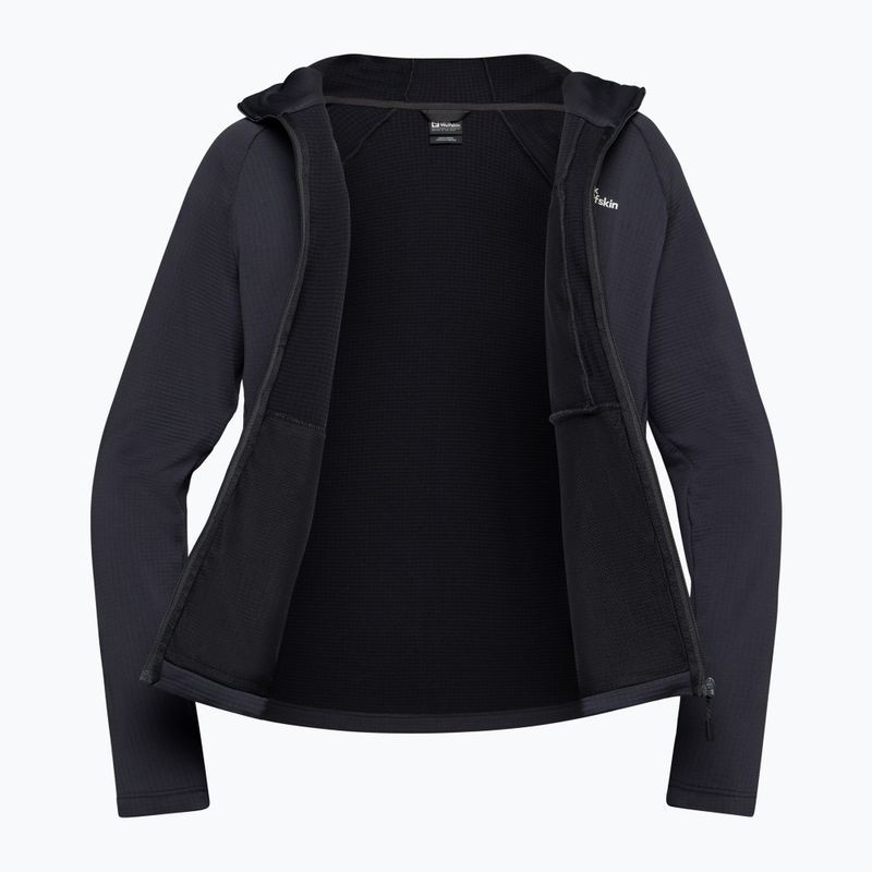Pánská fleecová mikina Jack Wolfskin Kolbenberg s kapucí a zipem phantom 11