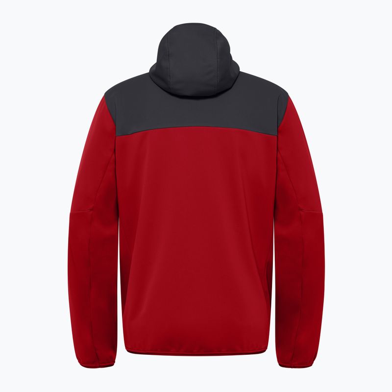 Pánská softshellová bunda Jack Wolfskin Feldberg Hoody adrenaline red 9