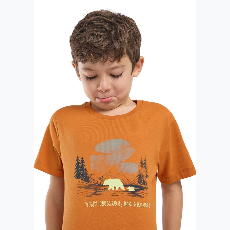 Dětské tričko Jack Wolfskin  Graphic Cotton T print soft amber 4