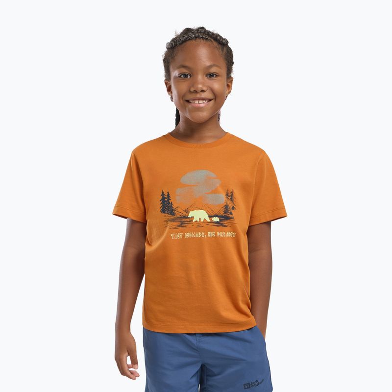 Dětské tričko Jack Wolfskin  Graphic Cotton T print soft amber 5