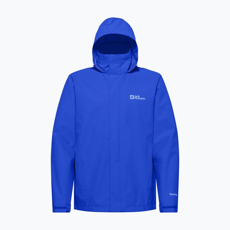 Pánská bunda do deště Jack Wolfskin Trailtime 2L vibrant blue 10