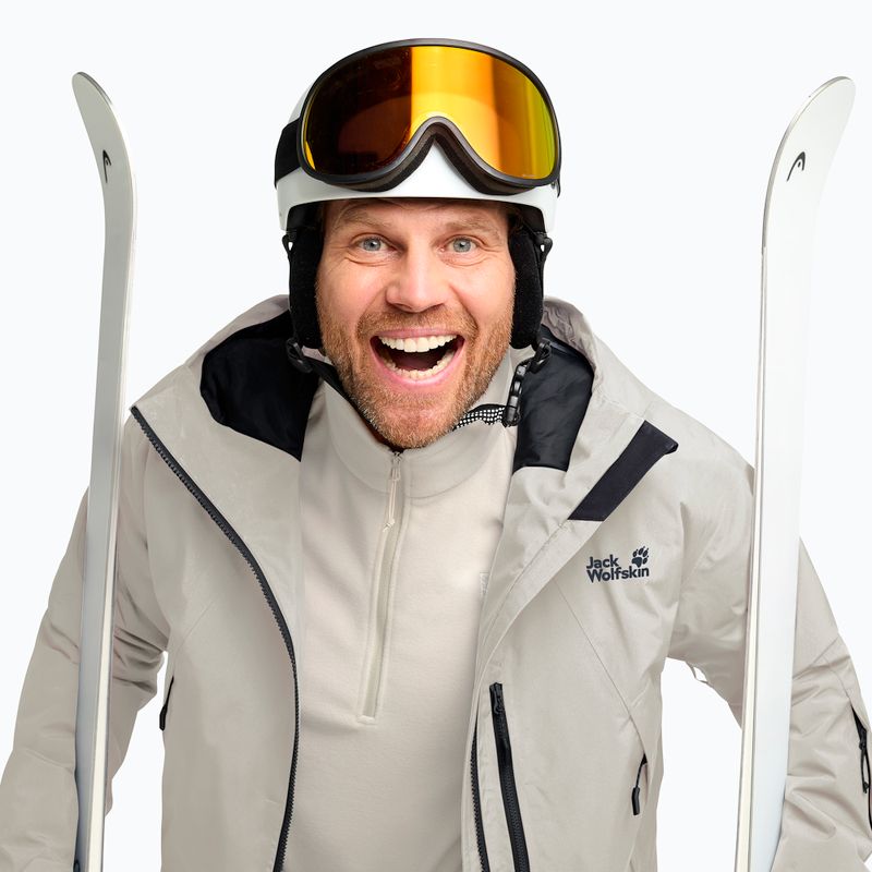 Pánská lyžařská bunda Jack Wolfskin Flowline Pro 2L Ins pale sand 4
