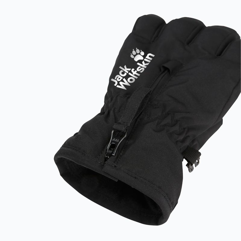 Dětské trekingové rukavice Jack Wolfskin Easy Zip black 5