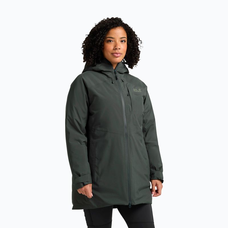 Dámská nepromokavá bunda Jack Wolfskin Icecape 2L Down Ins Rds slate green