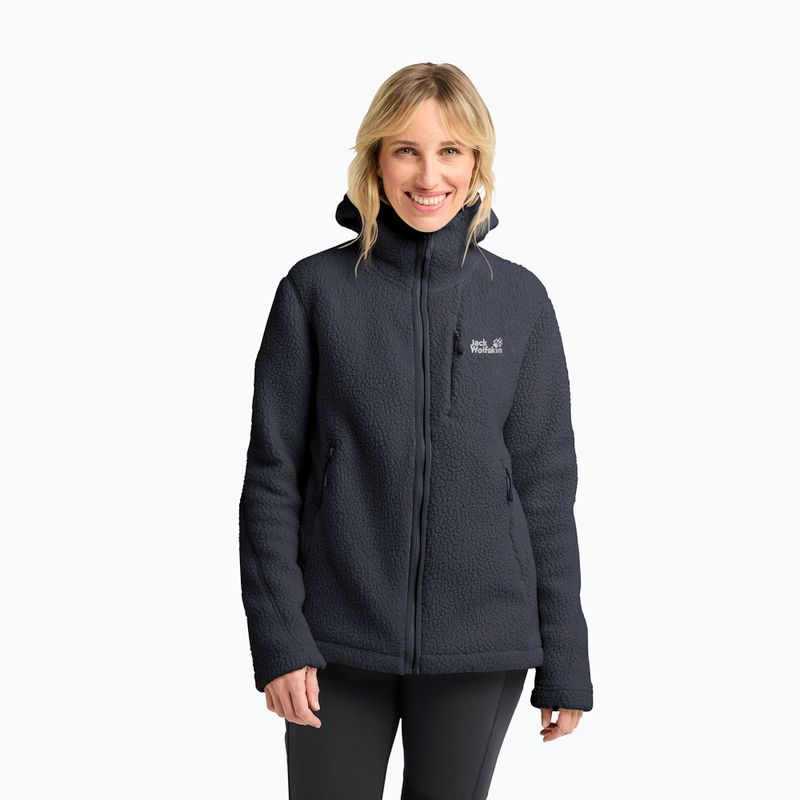 Dámská fleecová bunda Jack Wolfskin Cradle Mountain Pile Full Zip phantom