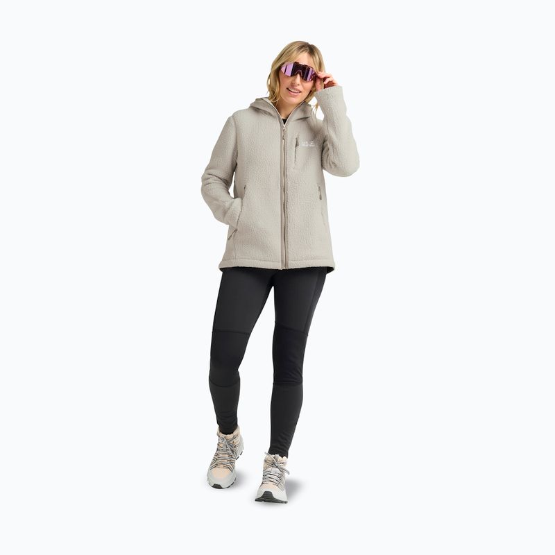 Dámská fleecová bunda Jack Wolfskin Cradle Mountain Pile Full Zip pale sand 2