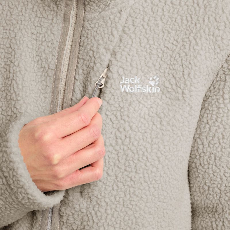 Dámská fleecová bunda Jack Wolfskin Cradle Mountain Pile Full Zip pale sand 5