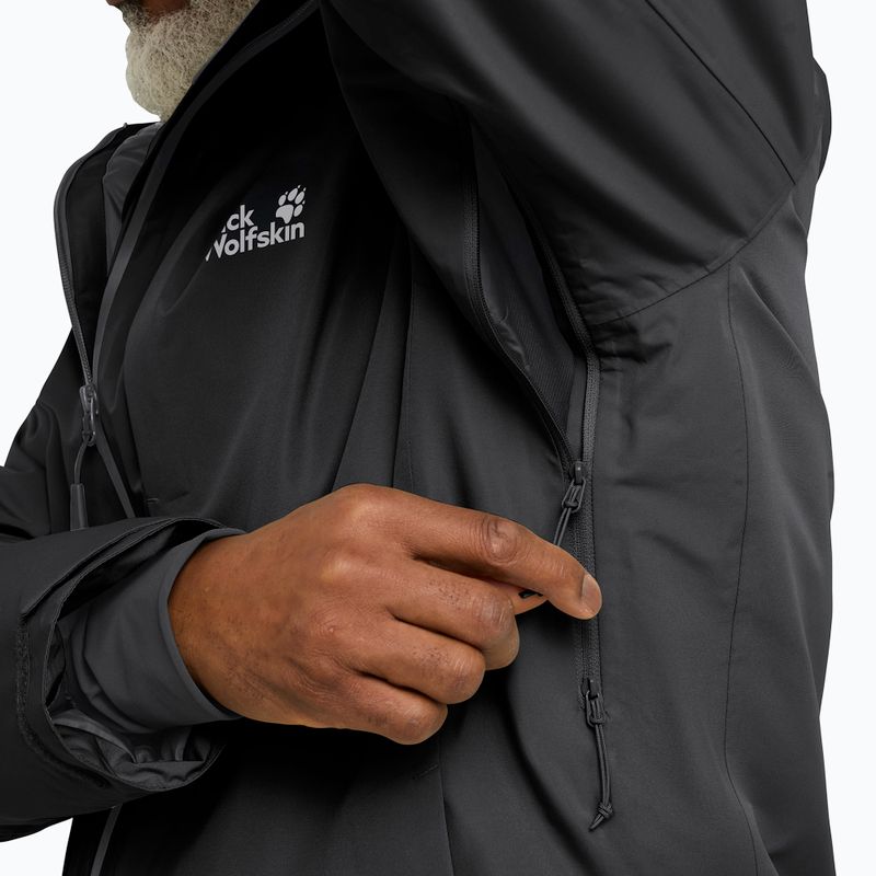 Pánská nepromokavá bunda Jack Wolfskin Icecape 2L Down Ins Rds black 4