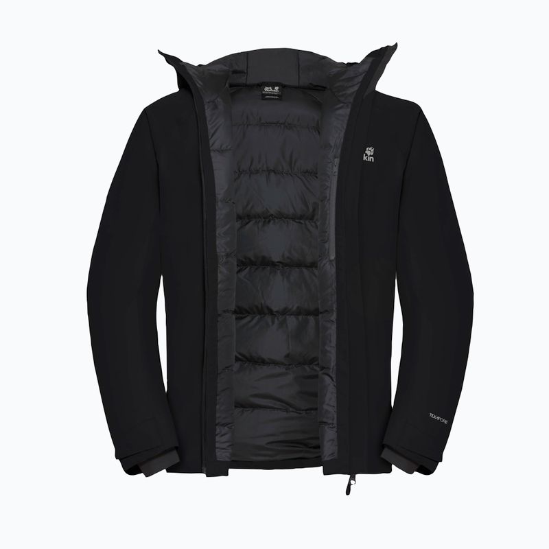 Pánská nepromokavá bunda Jack Wolfskin Icecape 2L Down Ins Rds black 9