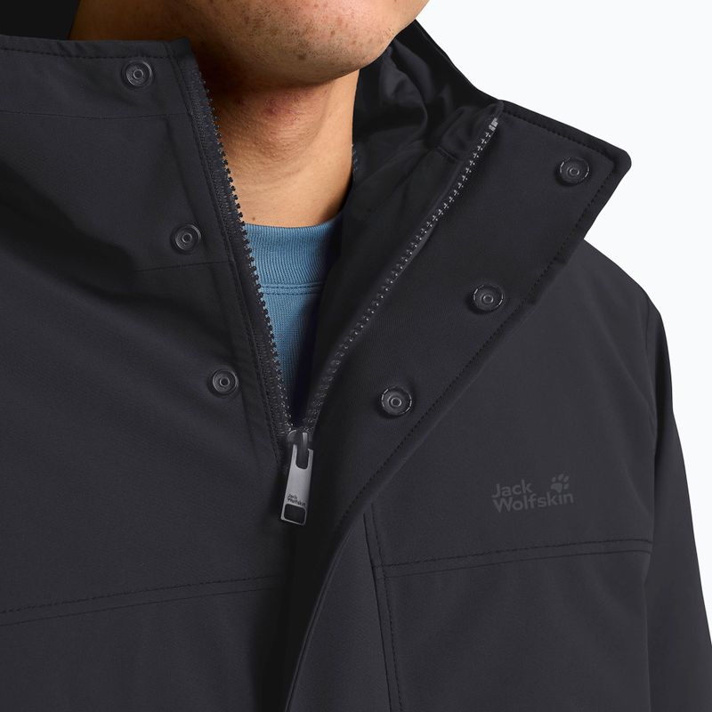 Pánský zateplený kabát Jack Wolfskin Cold Camp Coat black 5