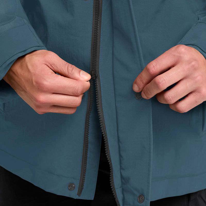 Pánská zateplená bunda Jack Wolfskin Glacier Shield aluminium blue 5