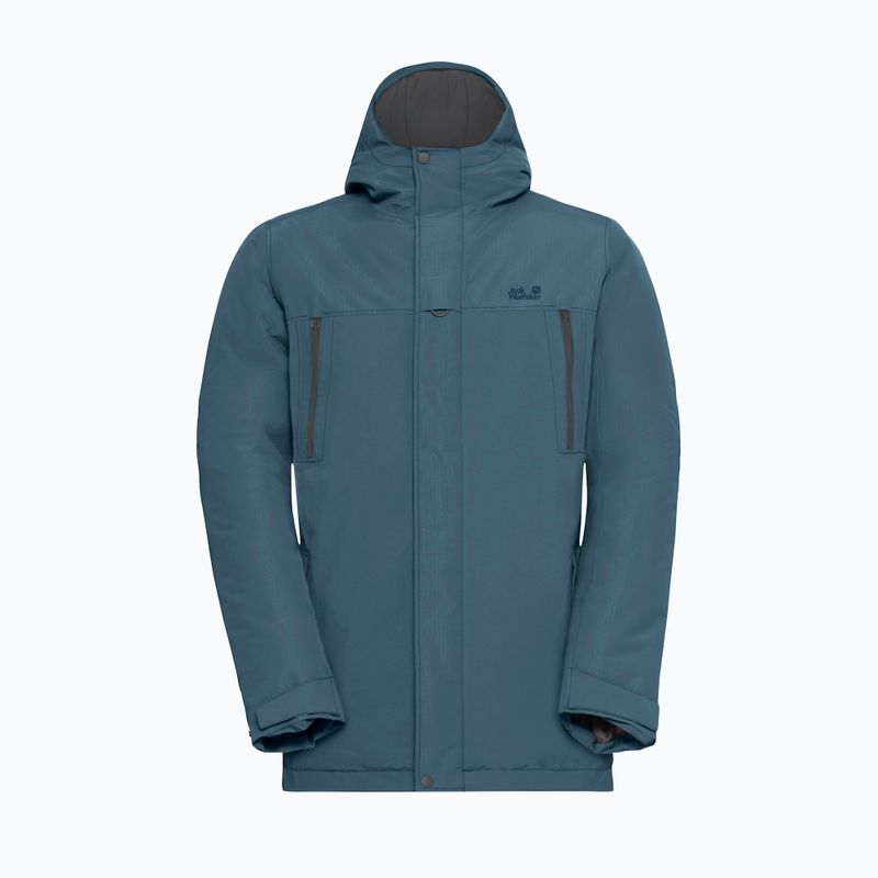 Pánská zateplená bunda Jack Wolfskin Glacier Shield aluminium blue 7