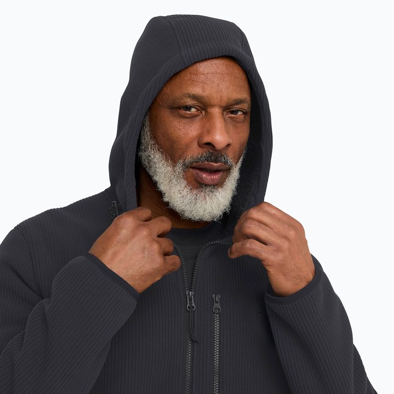 Pánská trekingová mikina Jack Wolfskin Lake Ridge Hooded black 4