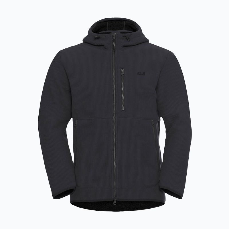 Pánská trekingová mikina Jack Wolfskin Lake Ridge Hooded black 7