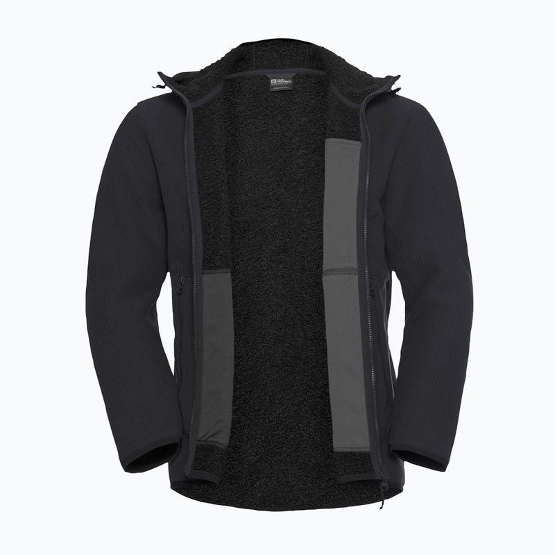 Pánská trekingová mikina Jack Wolfskin Lake Ridge Hooded black 9